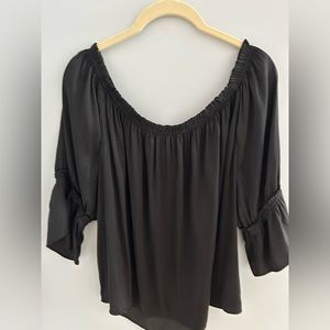 NWOT XL black blouse